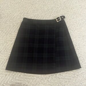 Brandy Melville plaid skirt with belt buckle